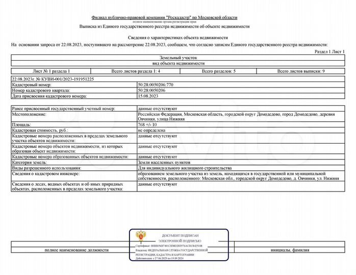 Участок 7,7 сот. (ИЖС)