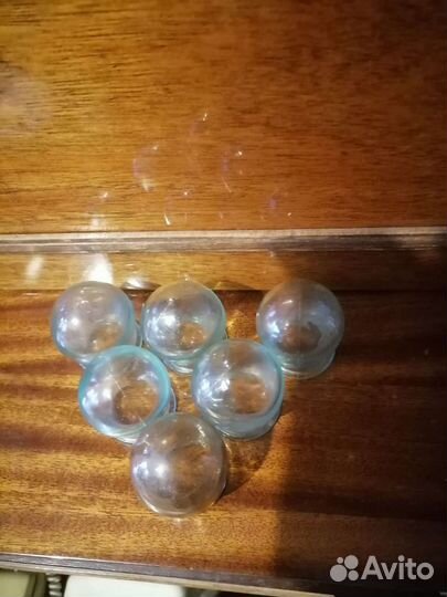 Банки медицинские 6 штук, пластиковые с пистолетом