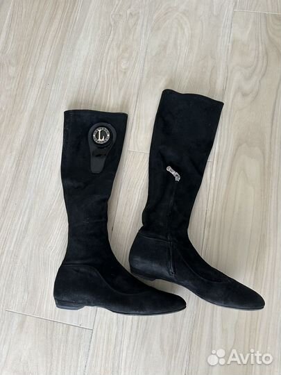 Ботфорты натуральная замша