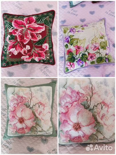 Подушка вышитая