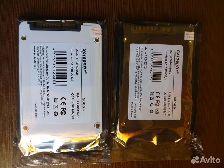 Новые Диски SSD 500GB и 480GB