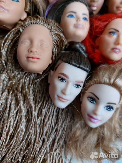 Лот голов Барби под ооак