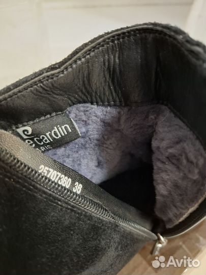 Ботинки зимние замшевые женские 36,37