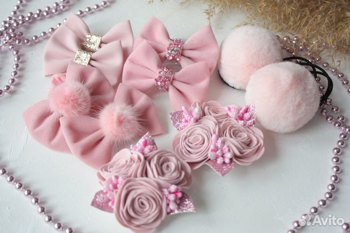 Ободок повязка бантики