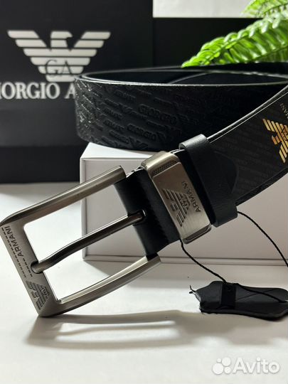Мужской кожаный ремень Giorgio Armami