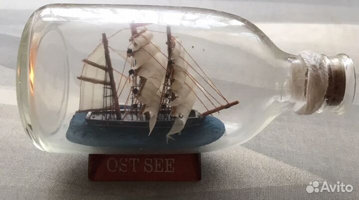 Корабль декоративный в шаре и бутылке Германия