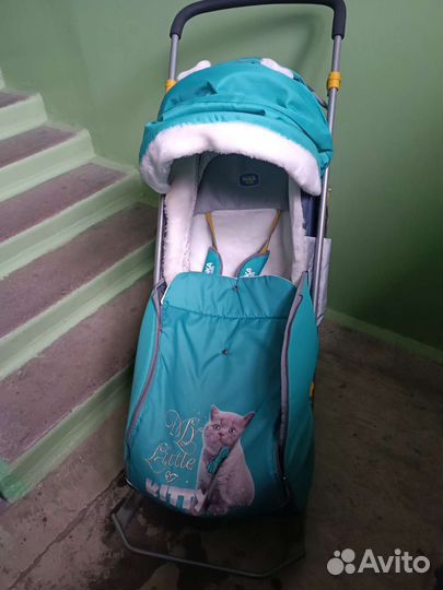 Санки коляска nika