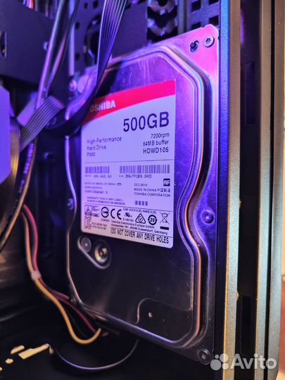 Игровой Пк i7-4770/16Gb/RX 580/SSD 240Gb+HDD 500Gb