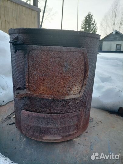 Печь чугунная под казан
