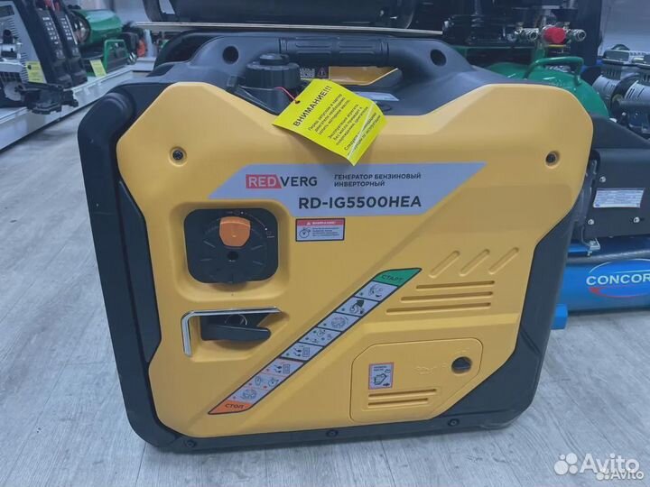 Генератор бенз. инверторный RedVerg RD-IG5500HEA