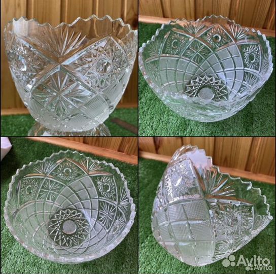 Хрусталь СССР Конфетница Салатник Много