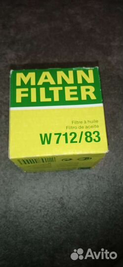 Фильтр масляный mann w 712 83