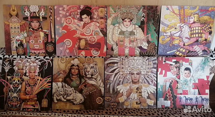 Женщины богини - принт на дереве (для интерьера)