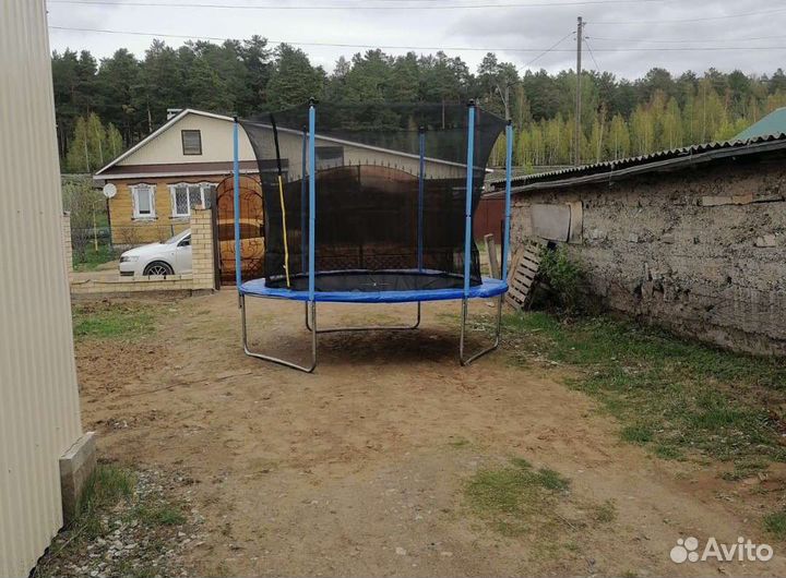 Батут 305 см с защитной сеткой