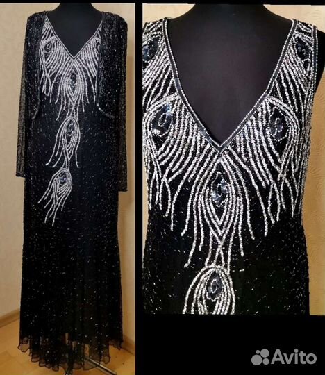 Вечернее платье ручной работы 50-52 размера