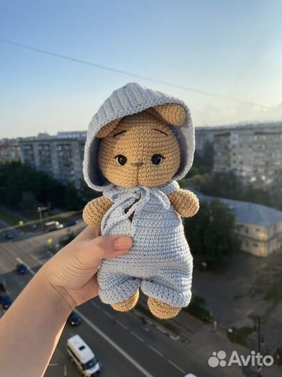 Мягкая игрушка зайчик ручная работа