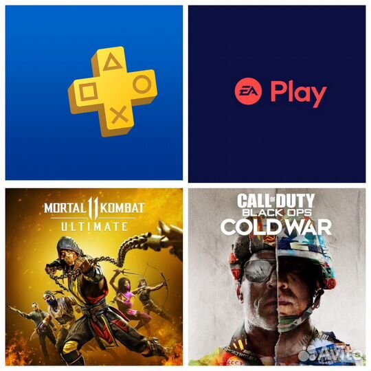 Подписка PS plus, EA play, Игры PS4-5