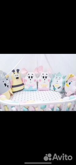 Бортики в детскую кроватку