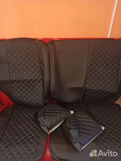 Чехлы 2112,Приора х/б кожа