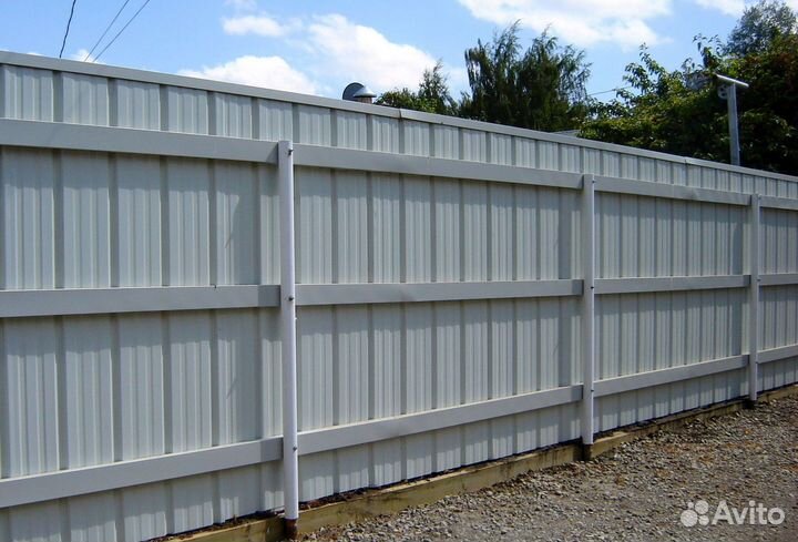 Забор из профнастила от изготовителя