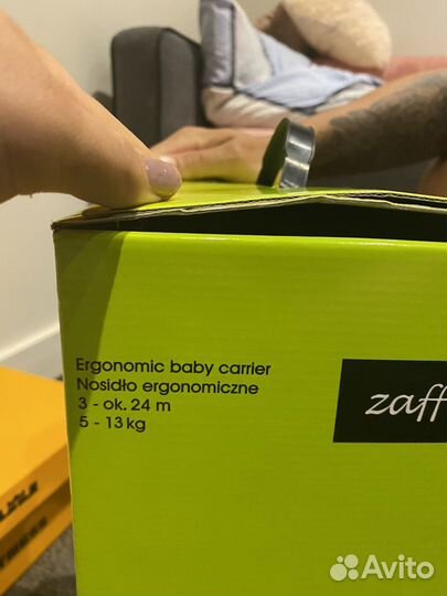 Рюкзак переноска кенгуру zaffiro