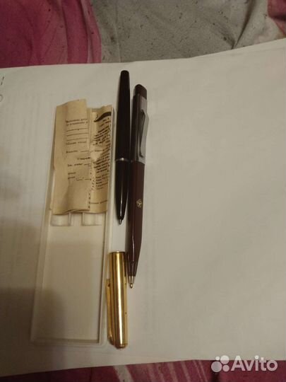Письменный набор СССР из двух ручек. 1981 г
