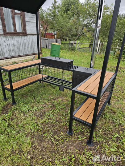 Мангал с крышей 4мм сталь