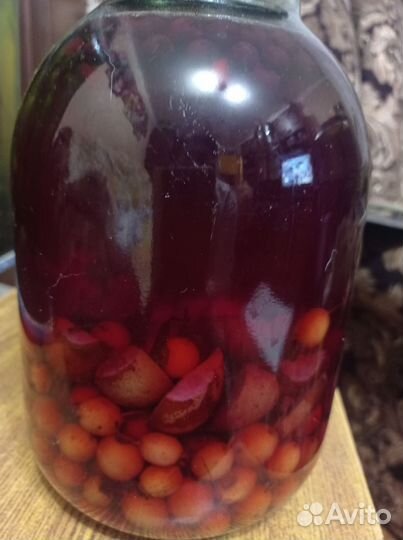 Компот домашний ассорти груша -боярышник