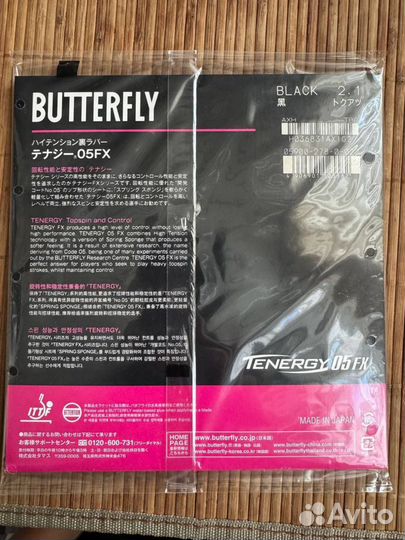 Накладка Butterfly Tenergy 05 fx (TBE, черная)