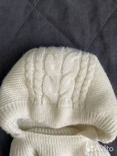 Шапка шлем зимняя журавлик