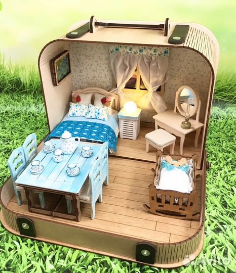 Кукольный домик в чемодане /чемодомик «Прованс»