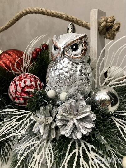 Новогодняя композиция на стол