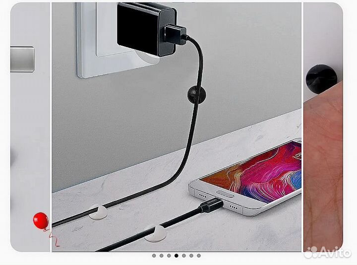 Органайзер для кабелей, зажимы для кабелей