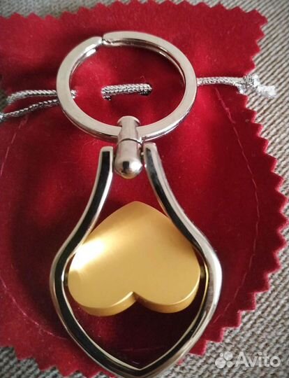 Брелок для ключей Сердечко из стали