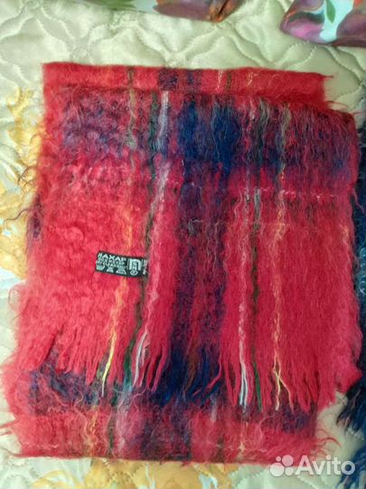 Мужской шарф мохеровый