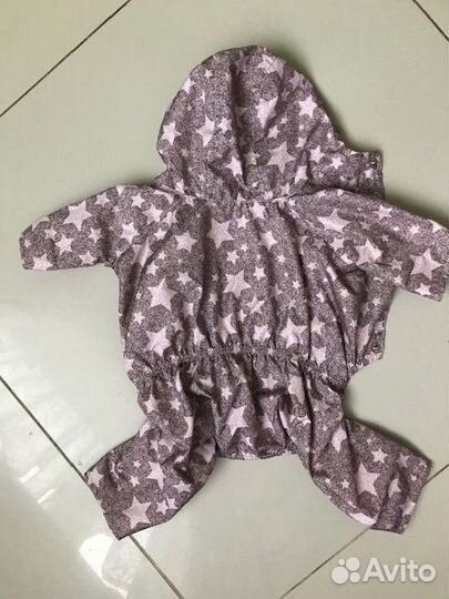 Дождевик на кобелька p.L длина спинка 30см