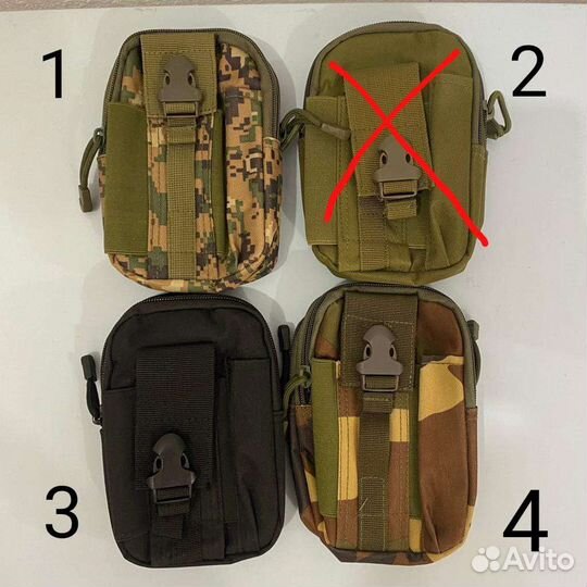 Новые сумки поясные (тактические). Разные цвета