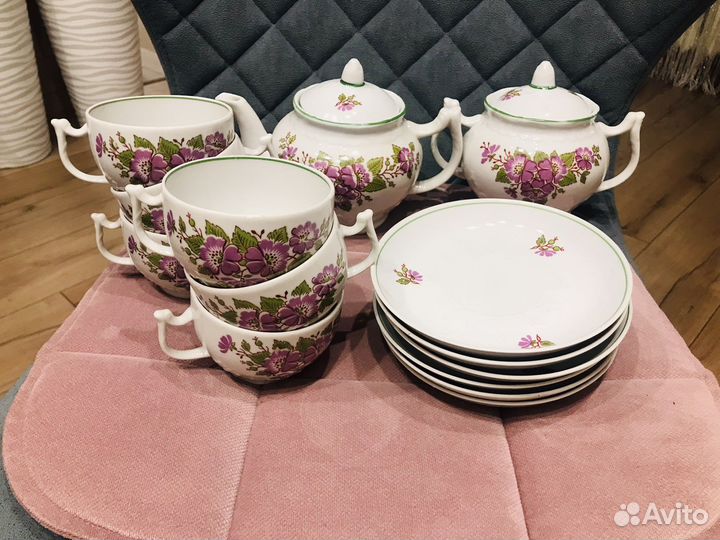 Сервиз чайный СССР Вербилки