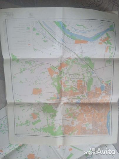 Карта Омска 1990г