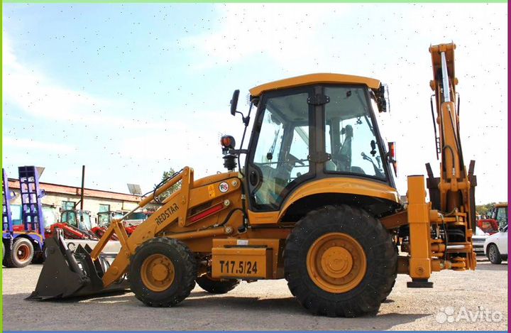 Закаленное стекло на спецтехнику Трактор redstar T 17.5 24