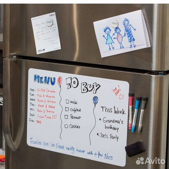 Магнитный маркер синий