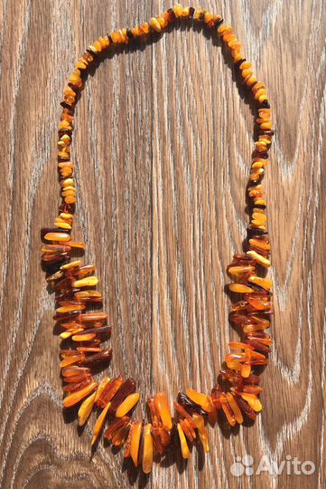 Бусы янтарные