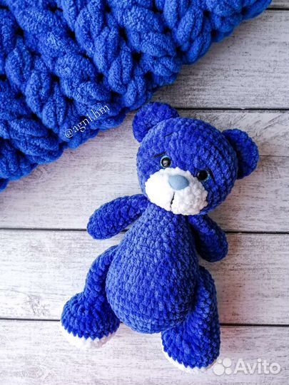 Плюшевые вязаные игрушки