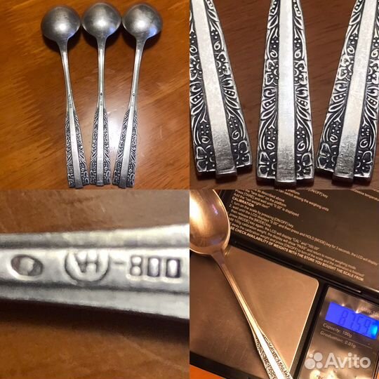 Редкие серебряные, чайные ложки и не только