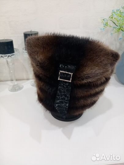 Шапка норковая женская