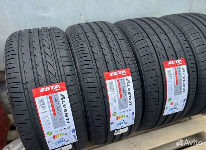 Zeta Alventi 245/40 R19 и 275/35 R19 107Y