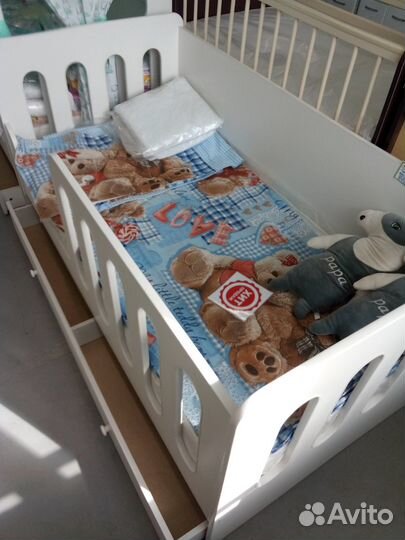 Детская кроватка Дом без крыши 1600-800