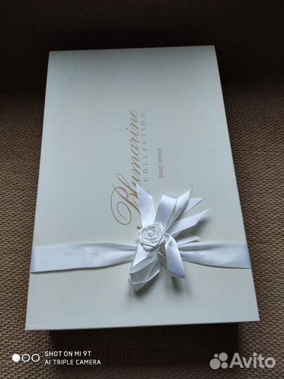 Новый комплект евро белое Blumarine