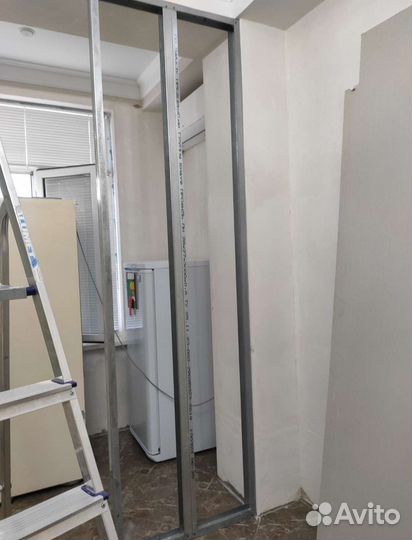 Установка гипсокартона