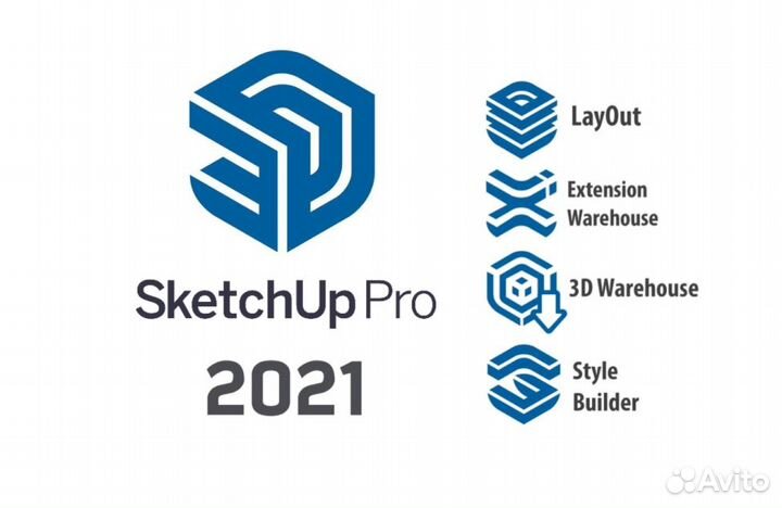 SketchUp Pro 2021 / 2024 - Лицензия на Win / Mac